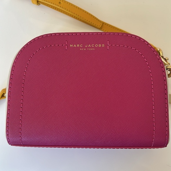 Marc Jacobs Playback Crossbody Bag Like New Tricolor Pink White and Yellow - Picture 5 of 8